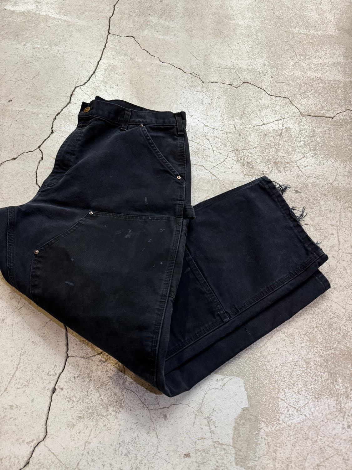 칼하트 B01 BLK BLK 더블니 워크팬츠 상품이미지7