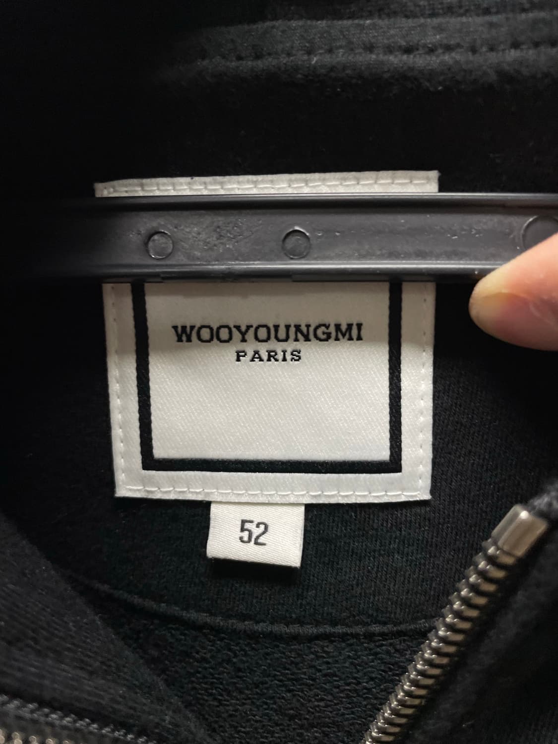 [구성존재] 우영미 백로고 후드집업 블랙 [52] 상품이미지8