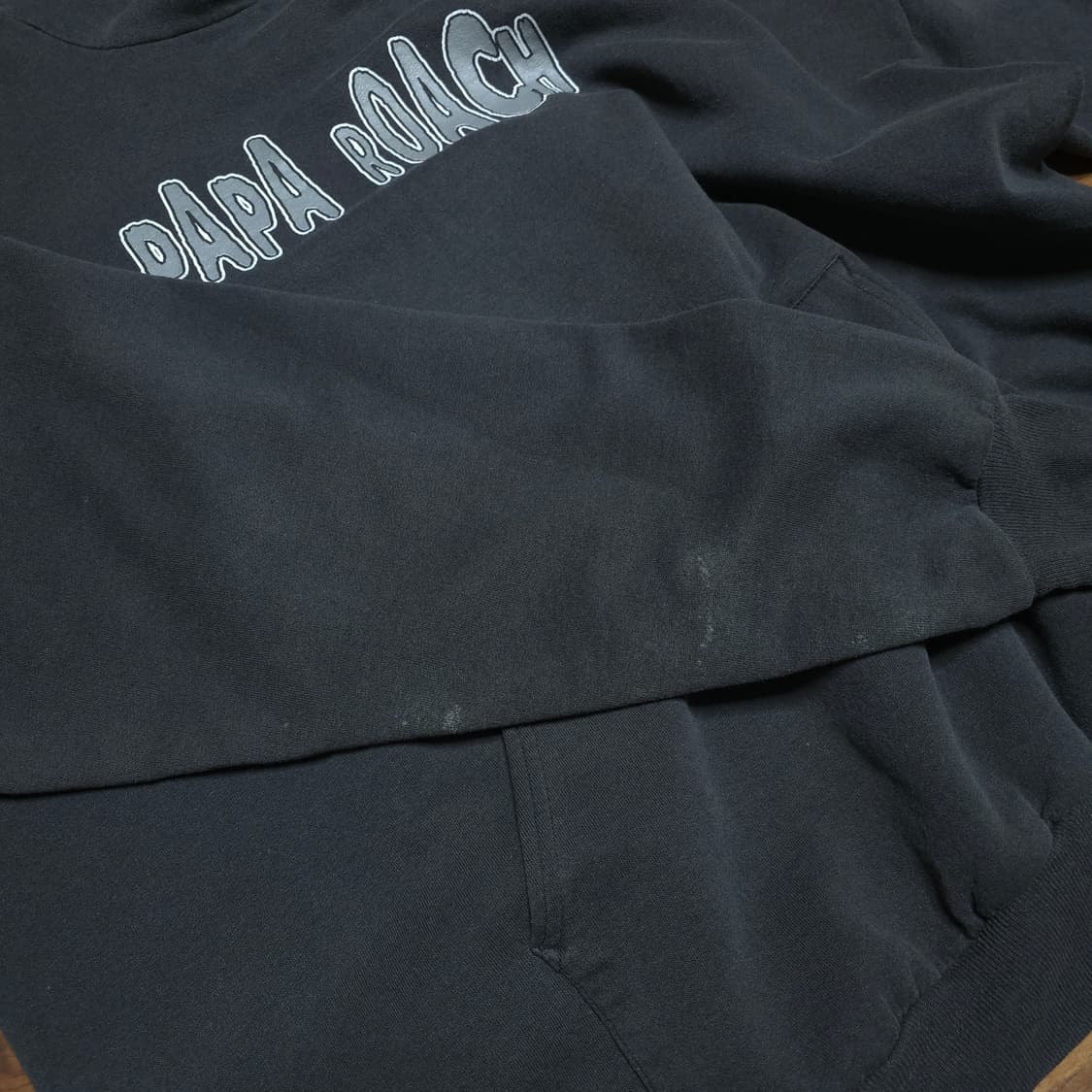 [2XL]90s 빈티지 밴드티 papa roach 파파로치 후드티 헤인즈 상품이미지7