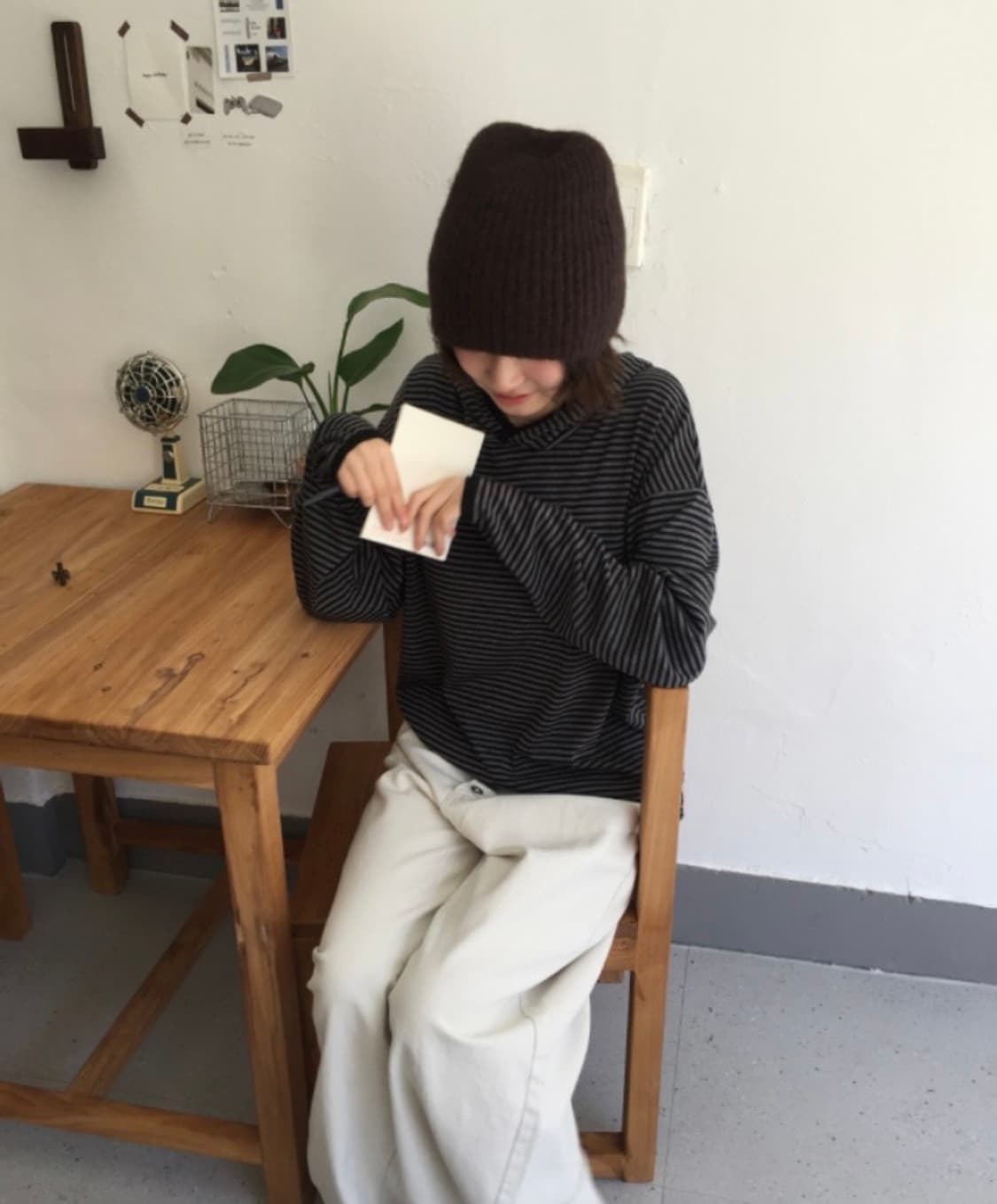 스트라이프 후드티 상품이미지1