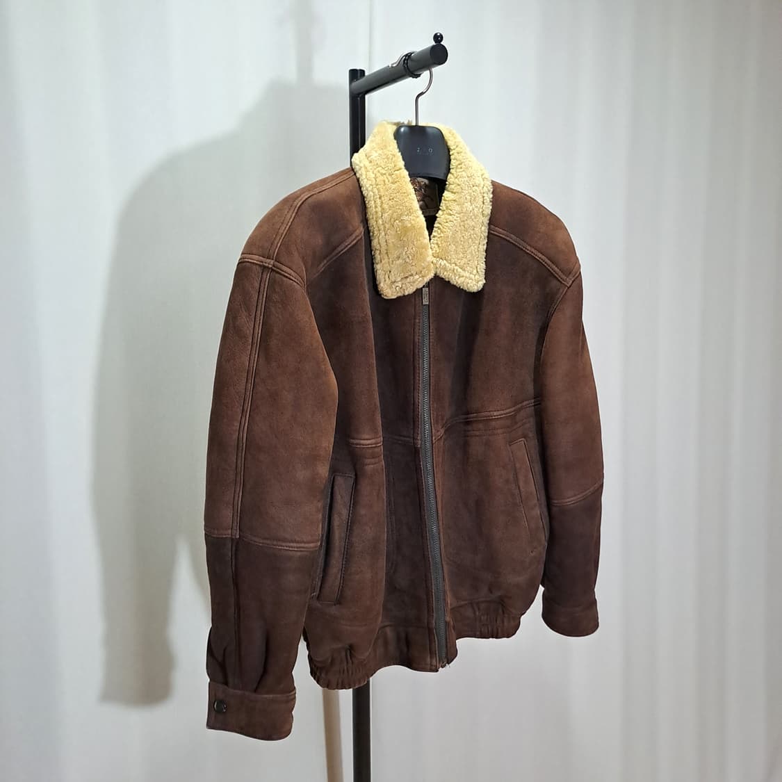 (택포) 진도 양가죽 양털 범버 자켓 105 B374 상품이미지3