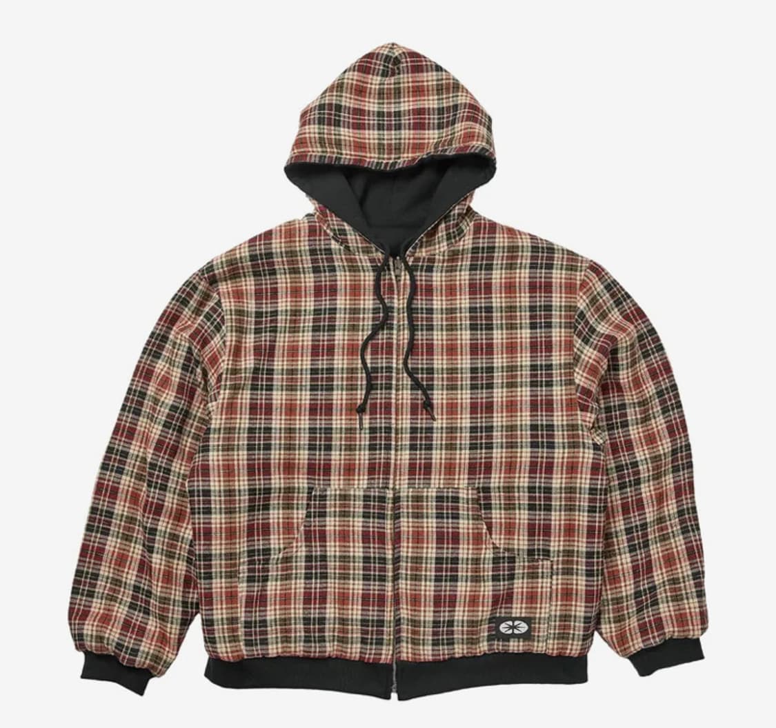 ERTR 체크 후드집업 L 상품이미지1