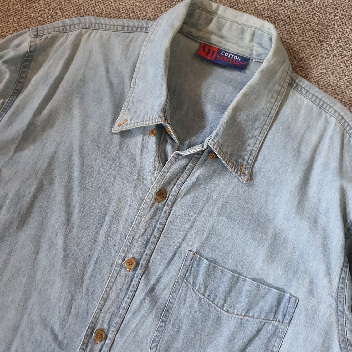 90s미국 수입 데님 셔츠  no.54 상품이미지3