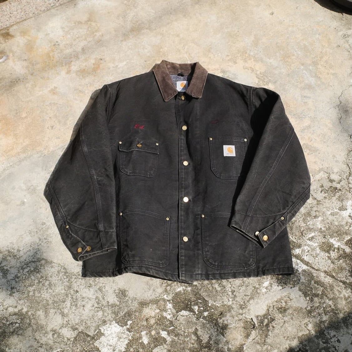 00s Carhartt Michigan Chore Coat C01 BLK 상품이미지1