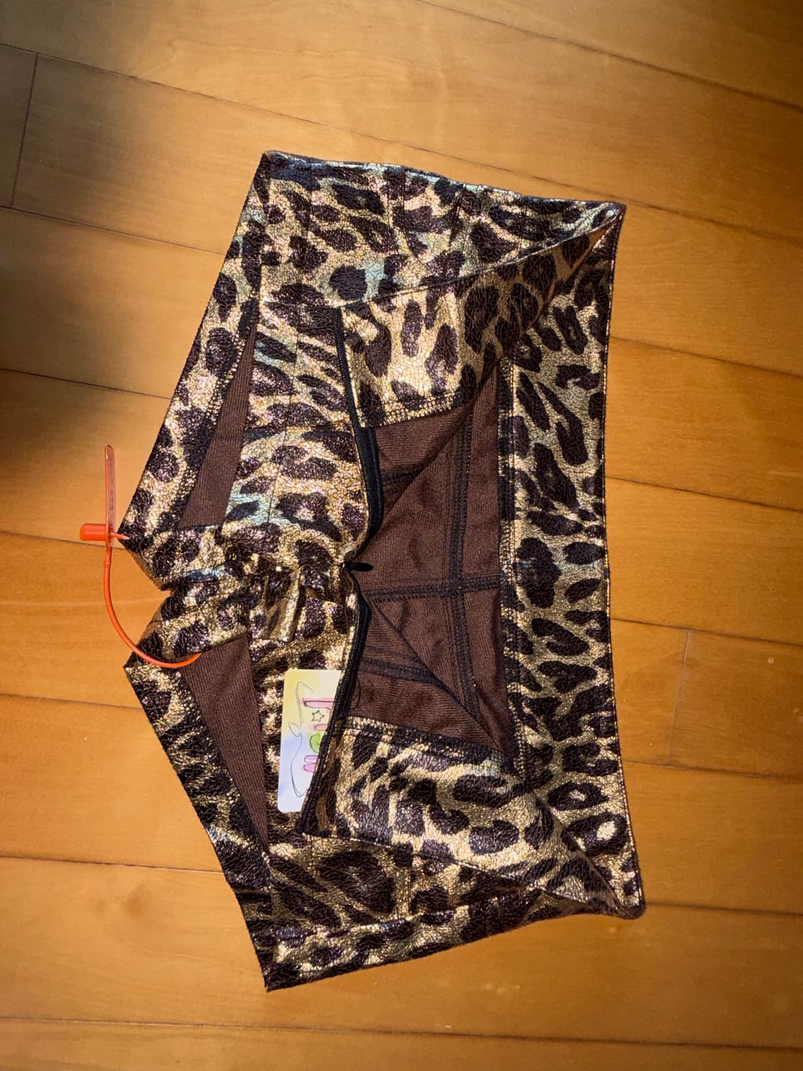 갸루 호피 숏팬츠 상품이미지3