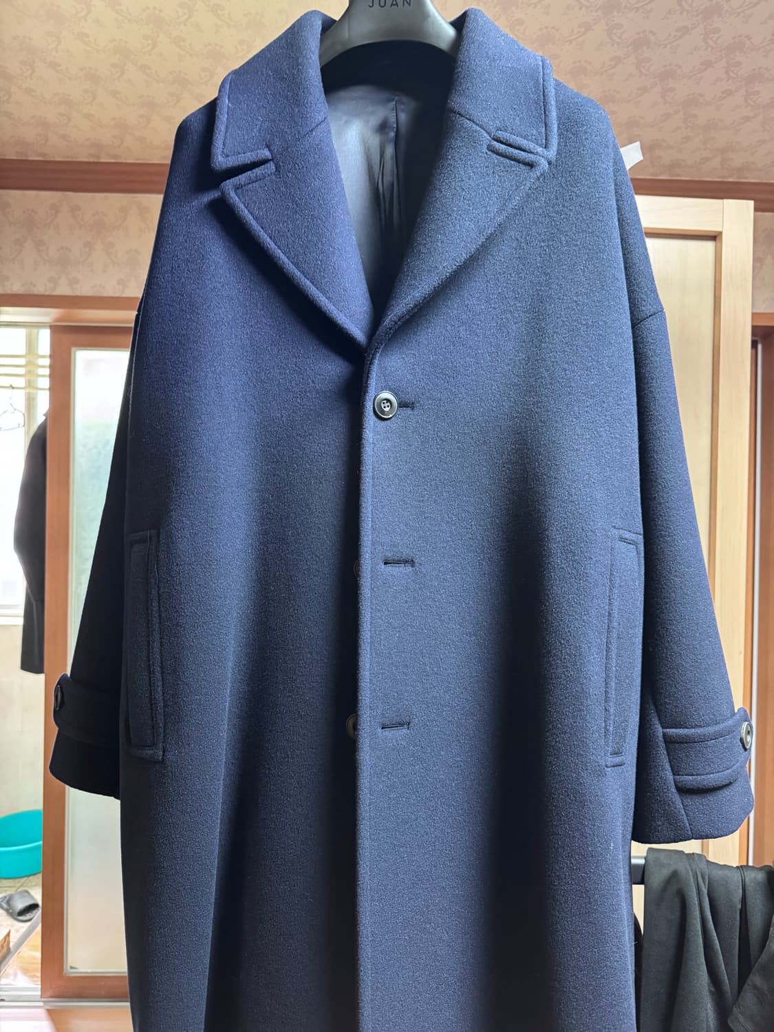 주앙옴므 오버사이즈 케이프 코트 네이비 s 상품이미지3