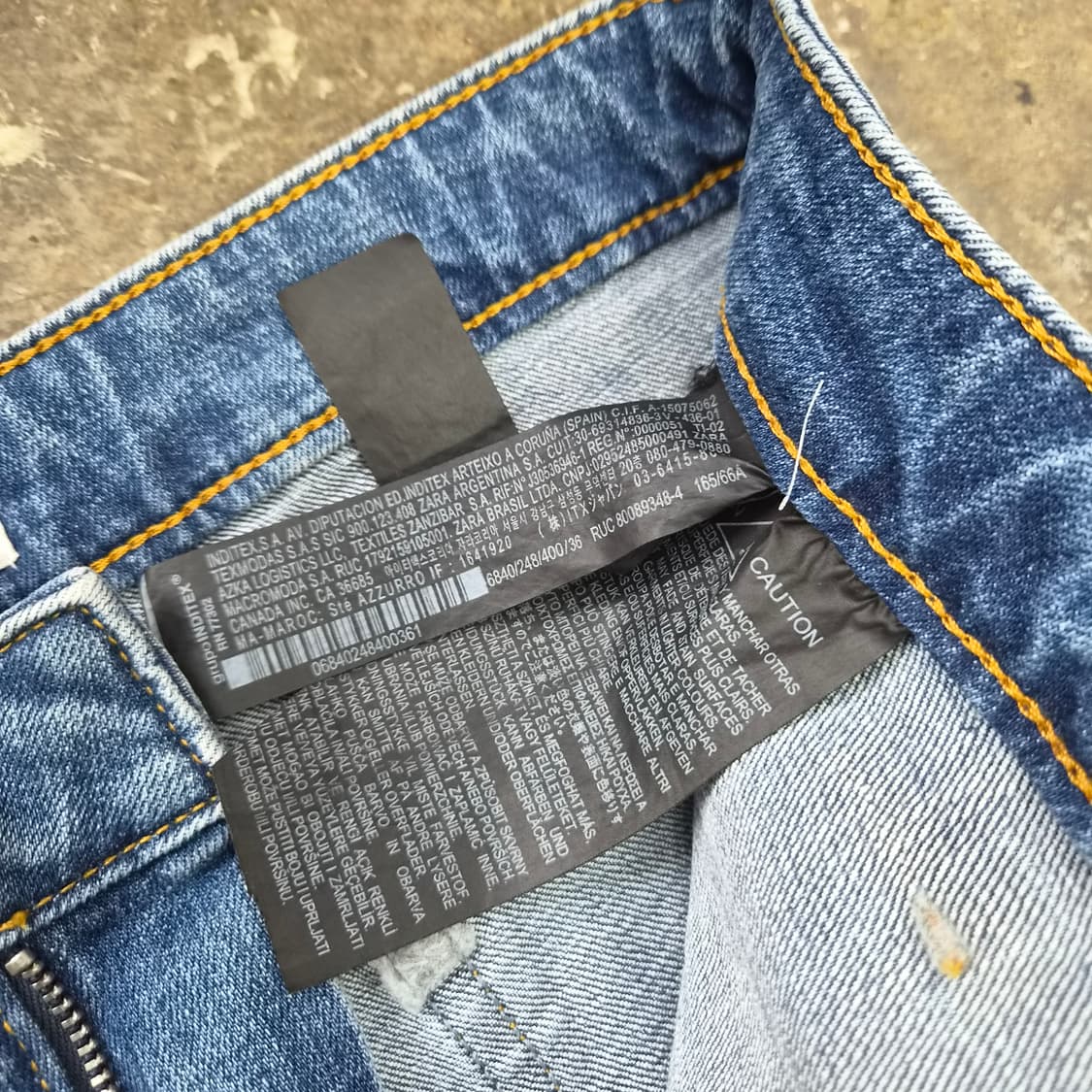 27) ZARA 자라 세미 부츠컷 크롭 청바지 데님팬츠 상품이미지6