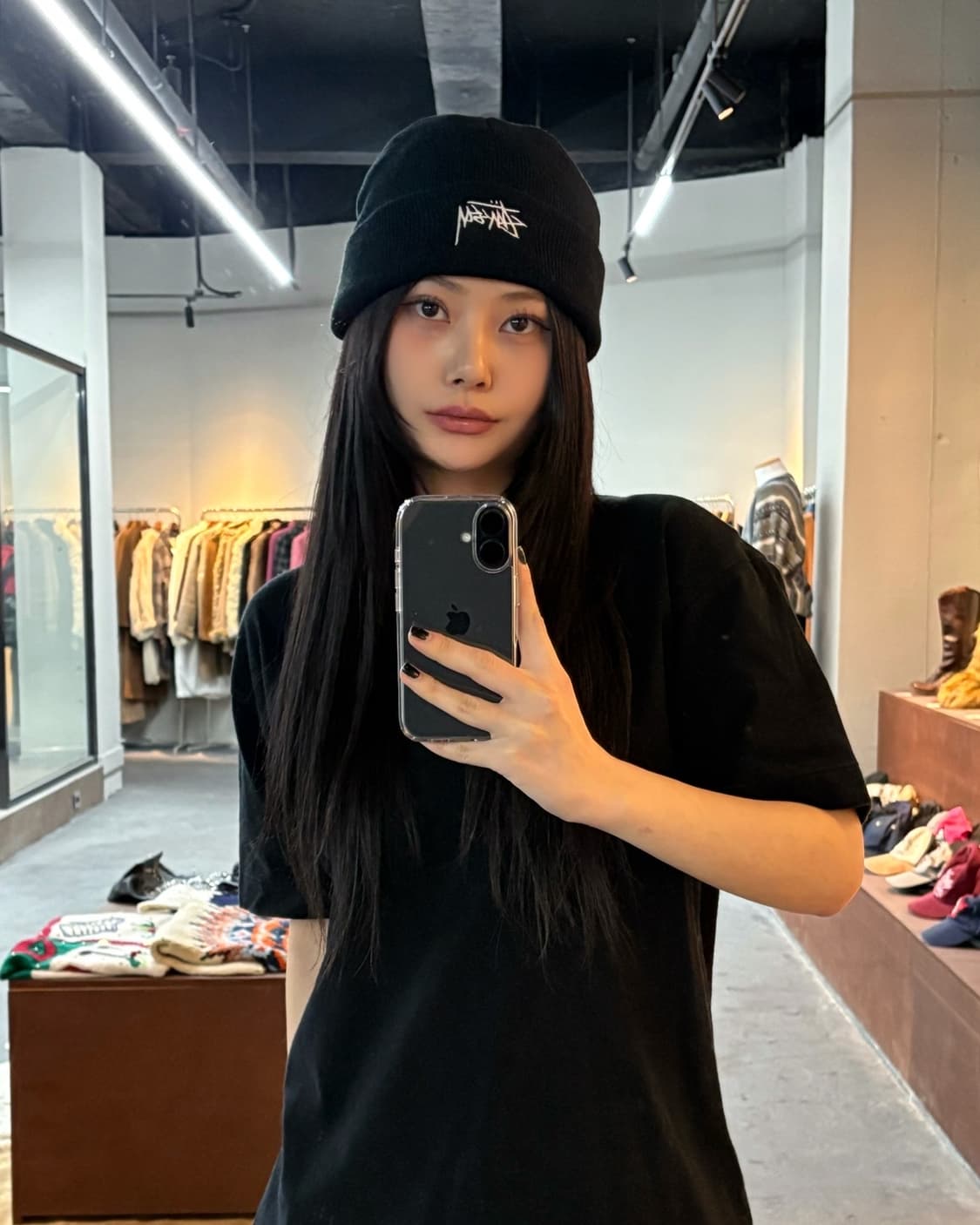 스투시 자수로고 비니 상품이미지1