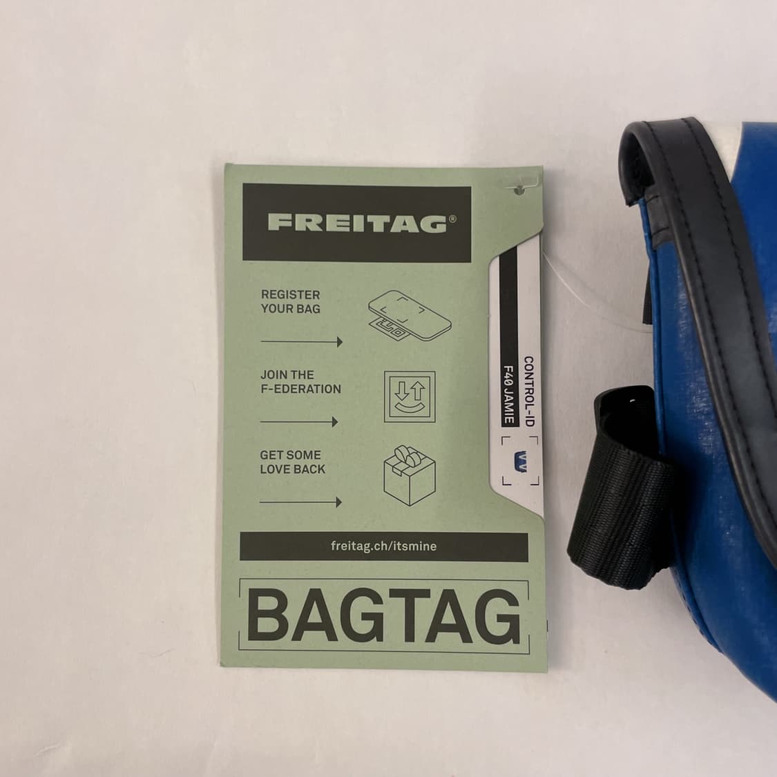 미사용 새상품 프라이탁 제이미 F40 블루 화이트 파란색 흰색 상품이미지9