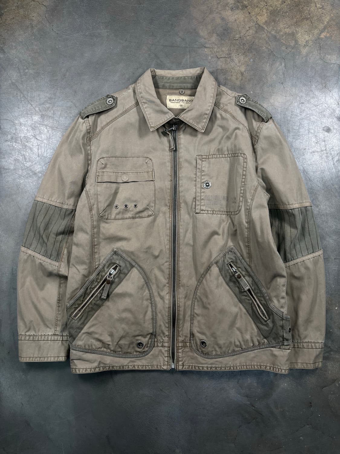 빈티지 코튼 바이커 자켓 상품이미지1