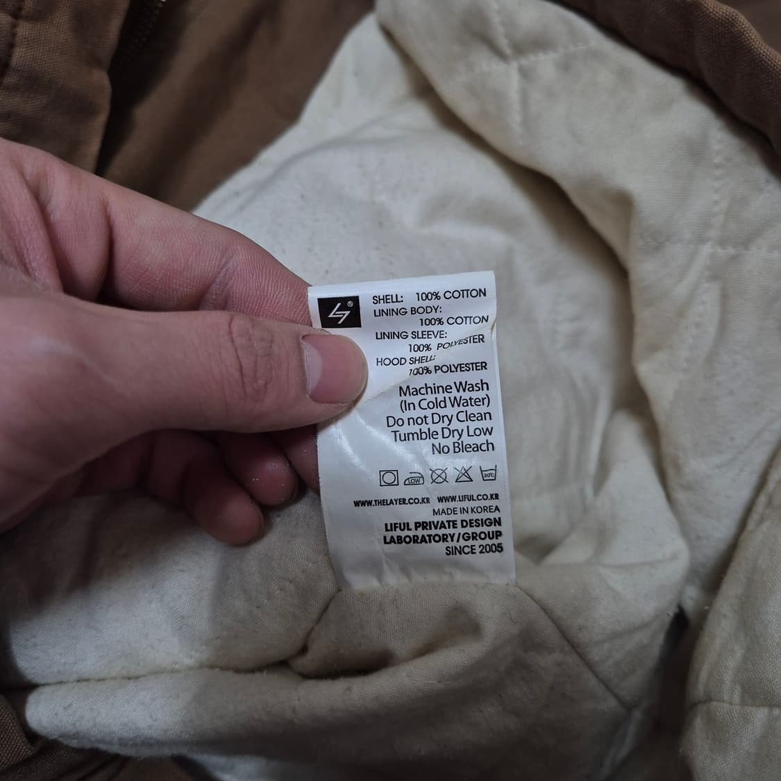 라이풀 와펜 밀리터리 야상 워크자켓 L(100) 상품이미지8