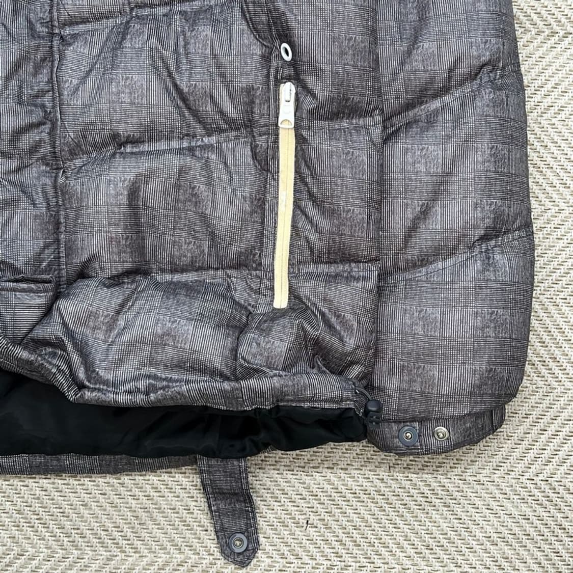 아디다스 체크 덕다운 후드 패딩 r2730 상품이미지5