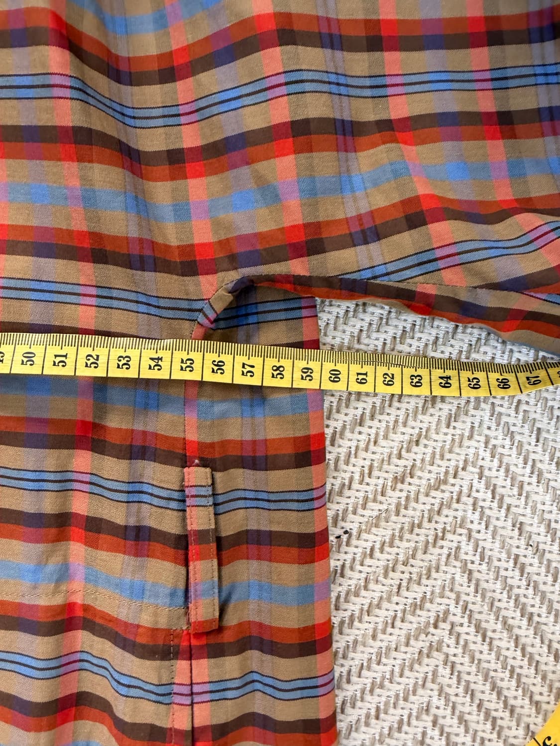 정품) 시스템 한섬 오버핏 체크 셔츠 원피스 82 상품이미지9