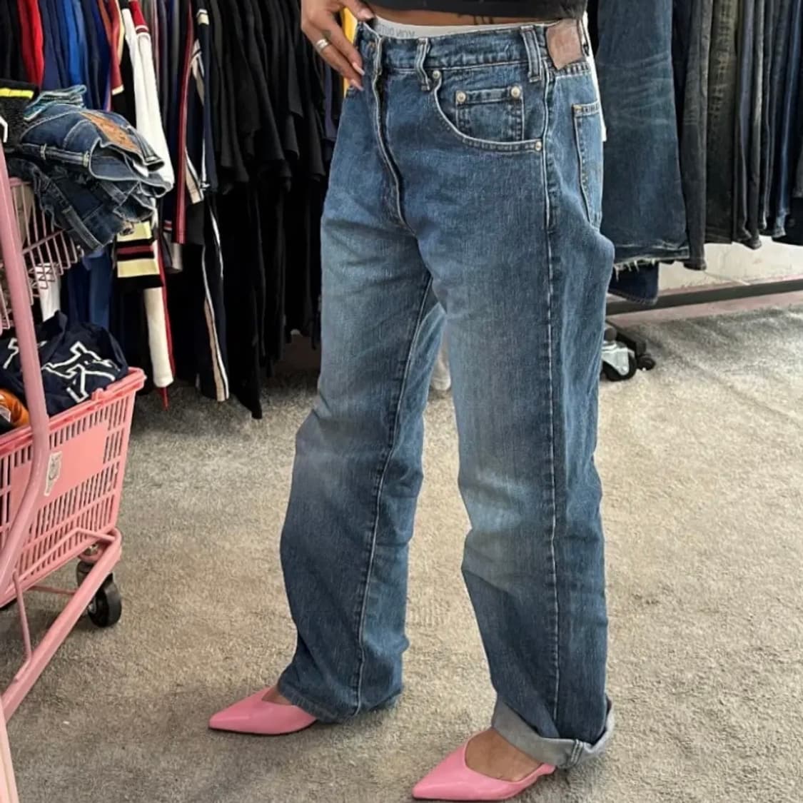리바이스 Vtg 실버텝 루즈 테이퍼드 데님 팬츠(32) 상품이미지1