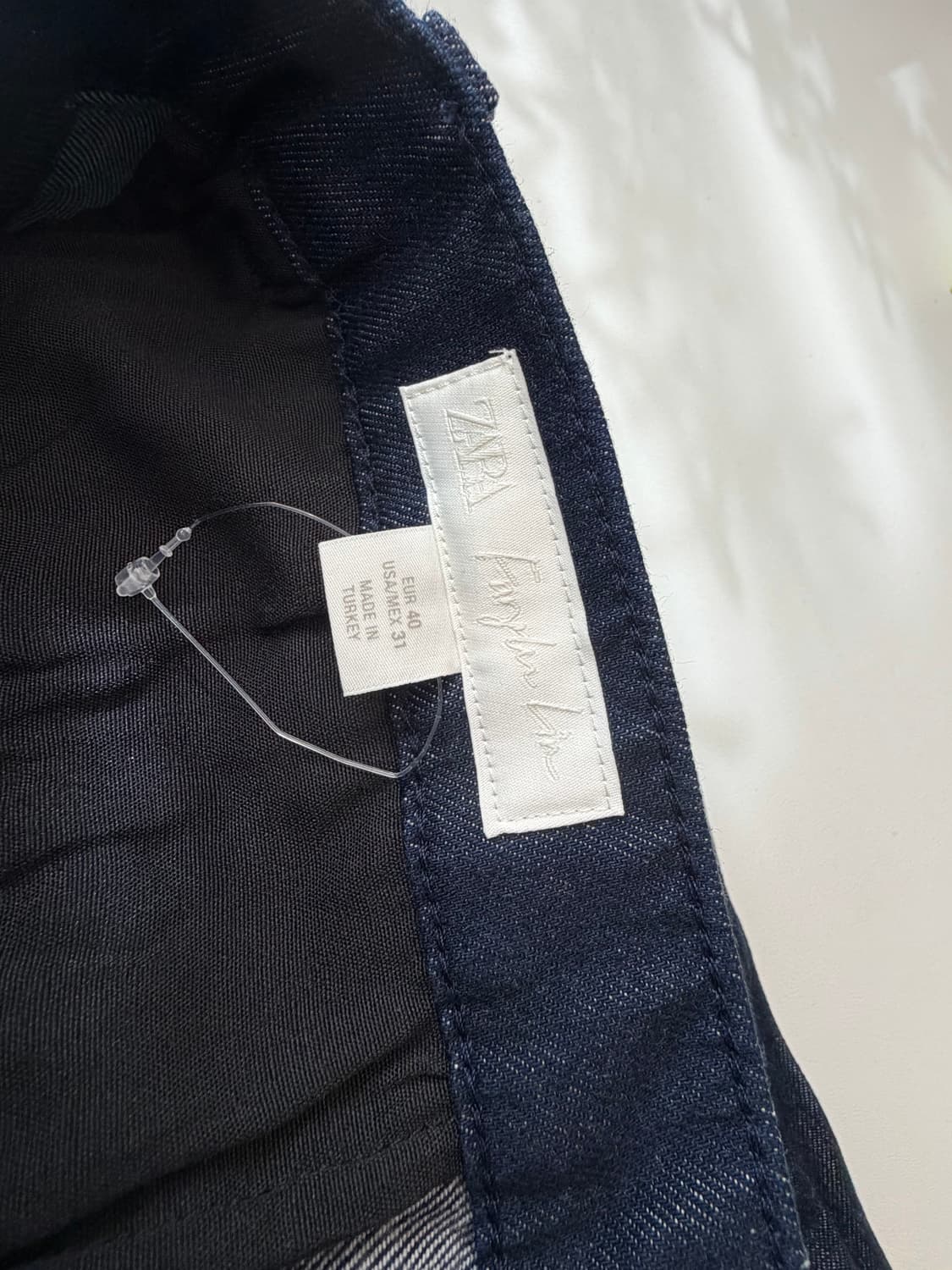 자라 팡린루 링클 데님인디고 팬츠  상품이미지5