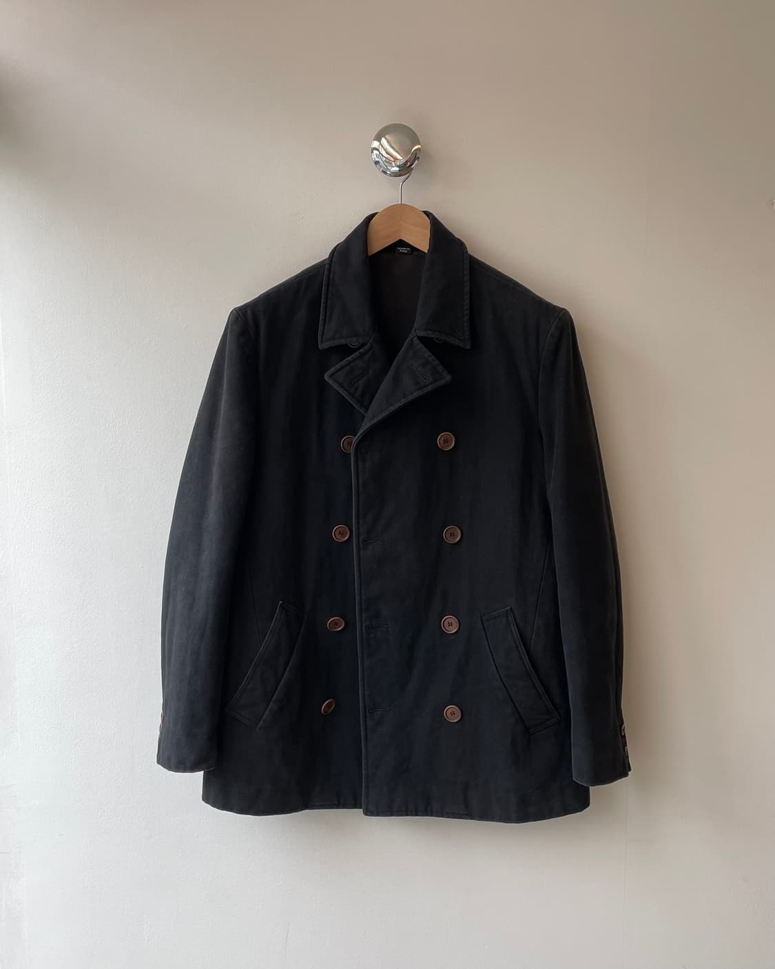 90s Helmut Lang Canvas Peacoat 헬무트 랭 코트 상품이미지1