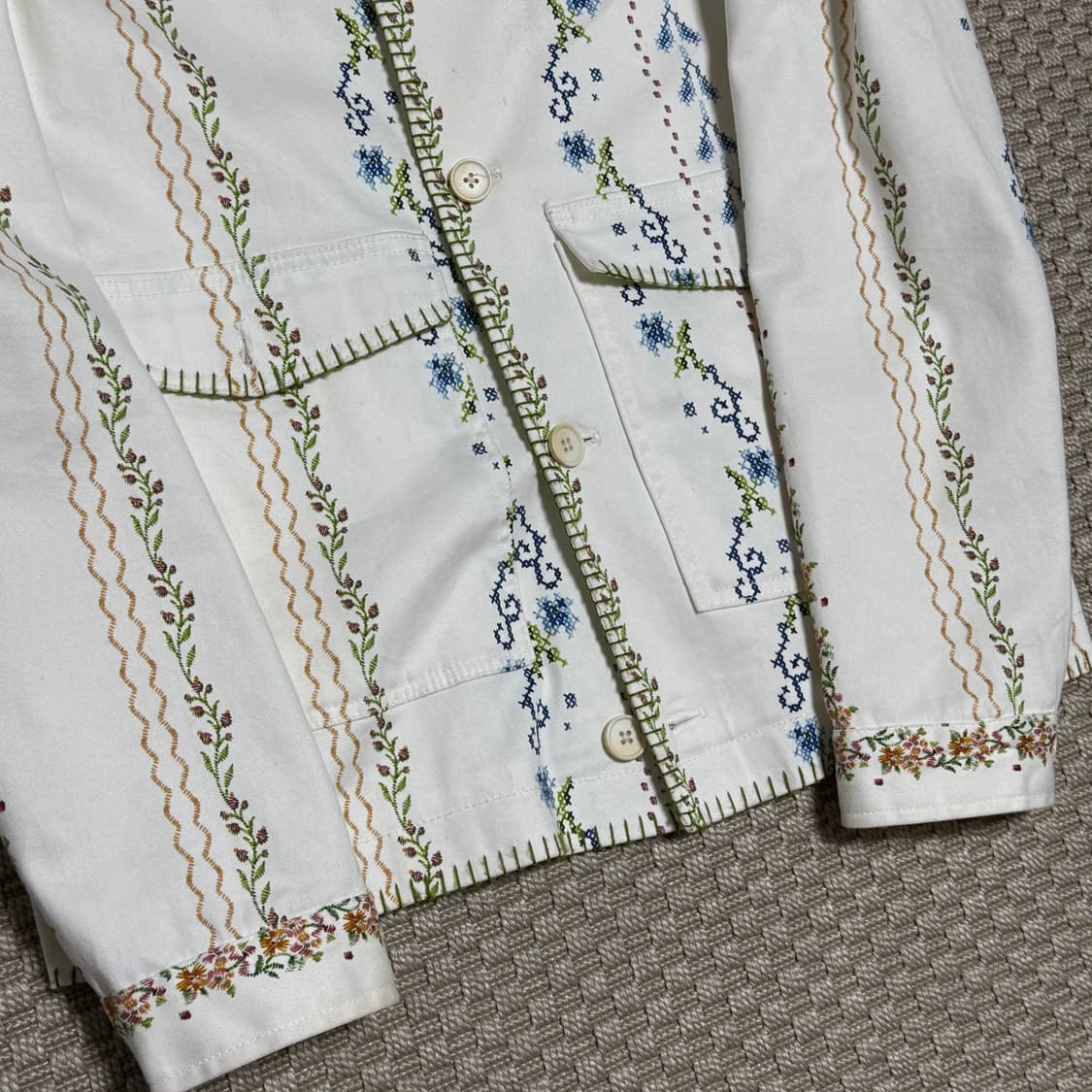 (M) Zara 자라 플라워 자켓  상품이미지4