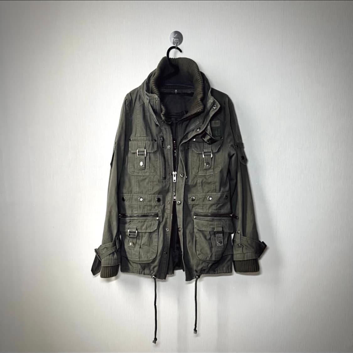 고스트오브할렘 투카라 하이넥 2way 스터드 버클 자켓 y2K 펑크 갸루 상품이미지2