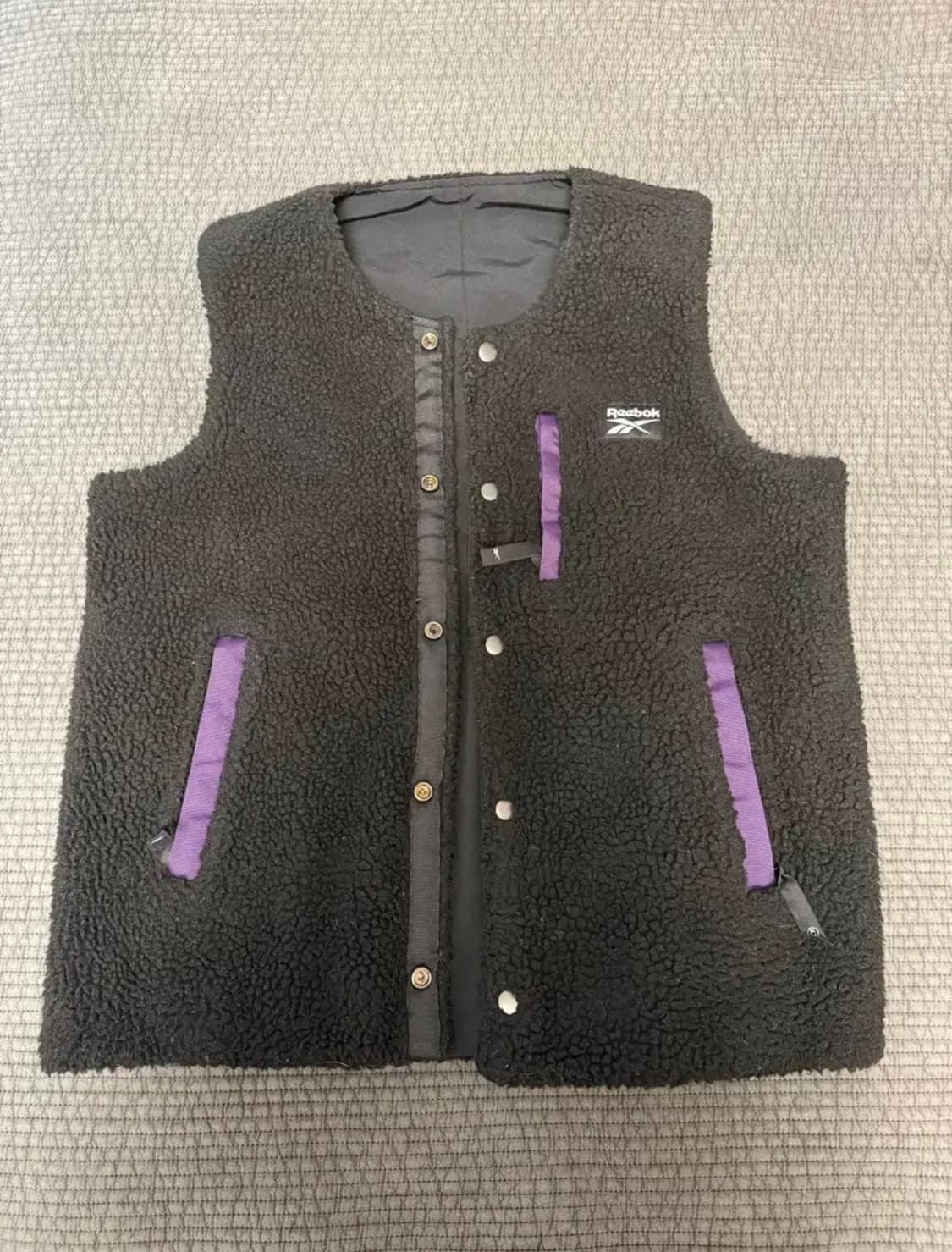 커버낫x리복 리버시블 양면 조끼 베스트 S 상품이미지1