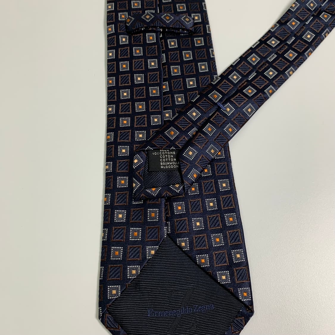 에르메네질도제냐 이태리 100실크 명품넥타이 최상급 A+등급 네이비 상품이미지7