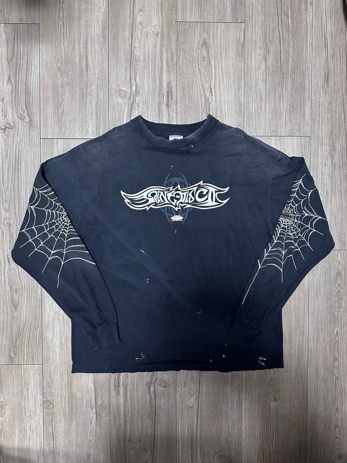 세인트 마이클 x 테플론 디스코 인세니티 마일스 라살 롱슬리브 티셔츠 상품이미지1