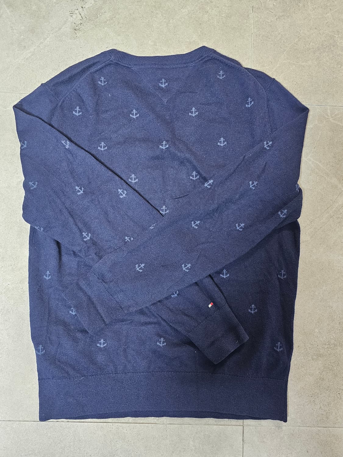 타미힐피거 닻 패턴 니트 M 상품이미지3