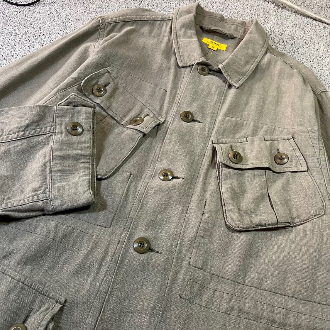 더 레스큐 린넨 카고 사파리 자켓 상품이미지2