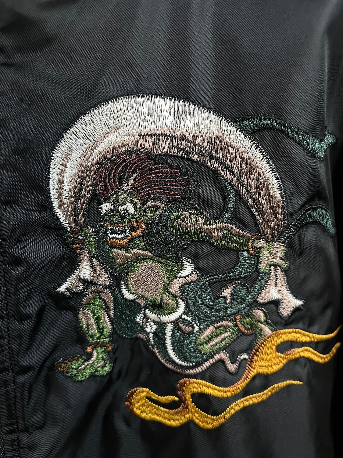 일본 풍신, 뇌신 자수 집업자켓 95~100 상품이미지2