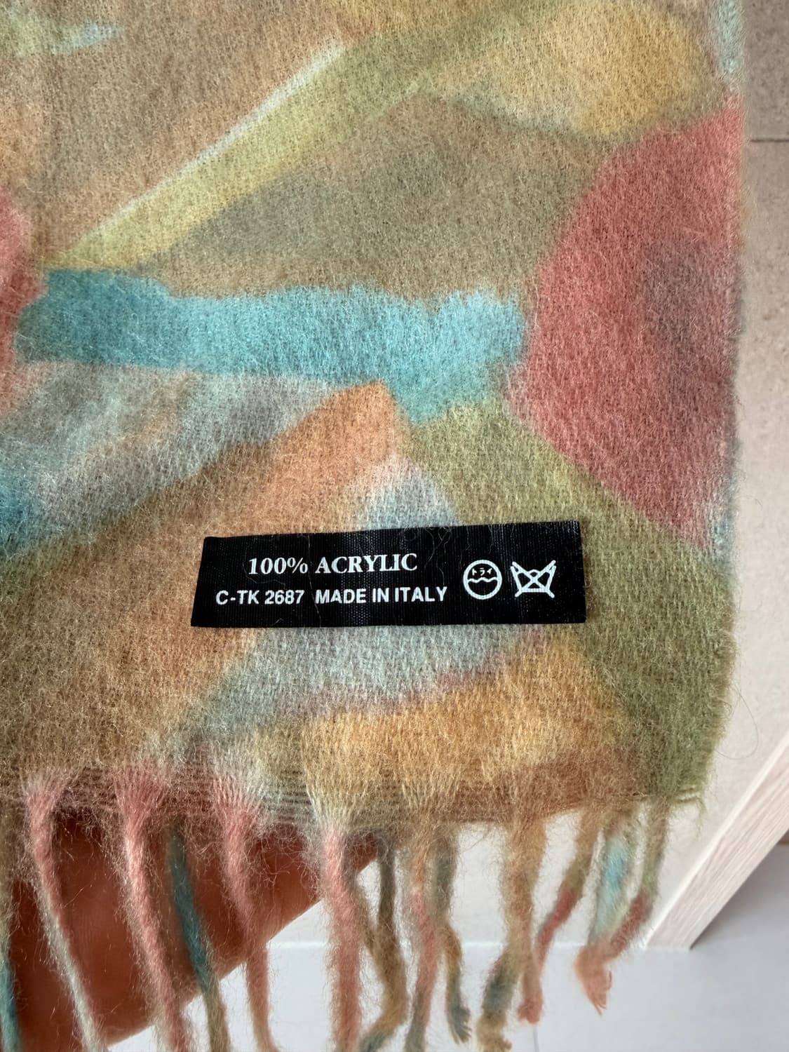 이태리제 연두색 스카프 목도리 머플러 상품이미지2