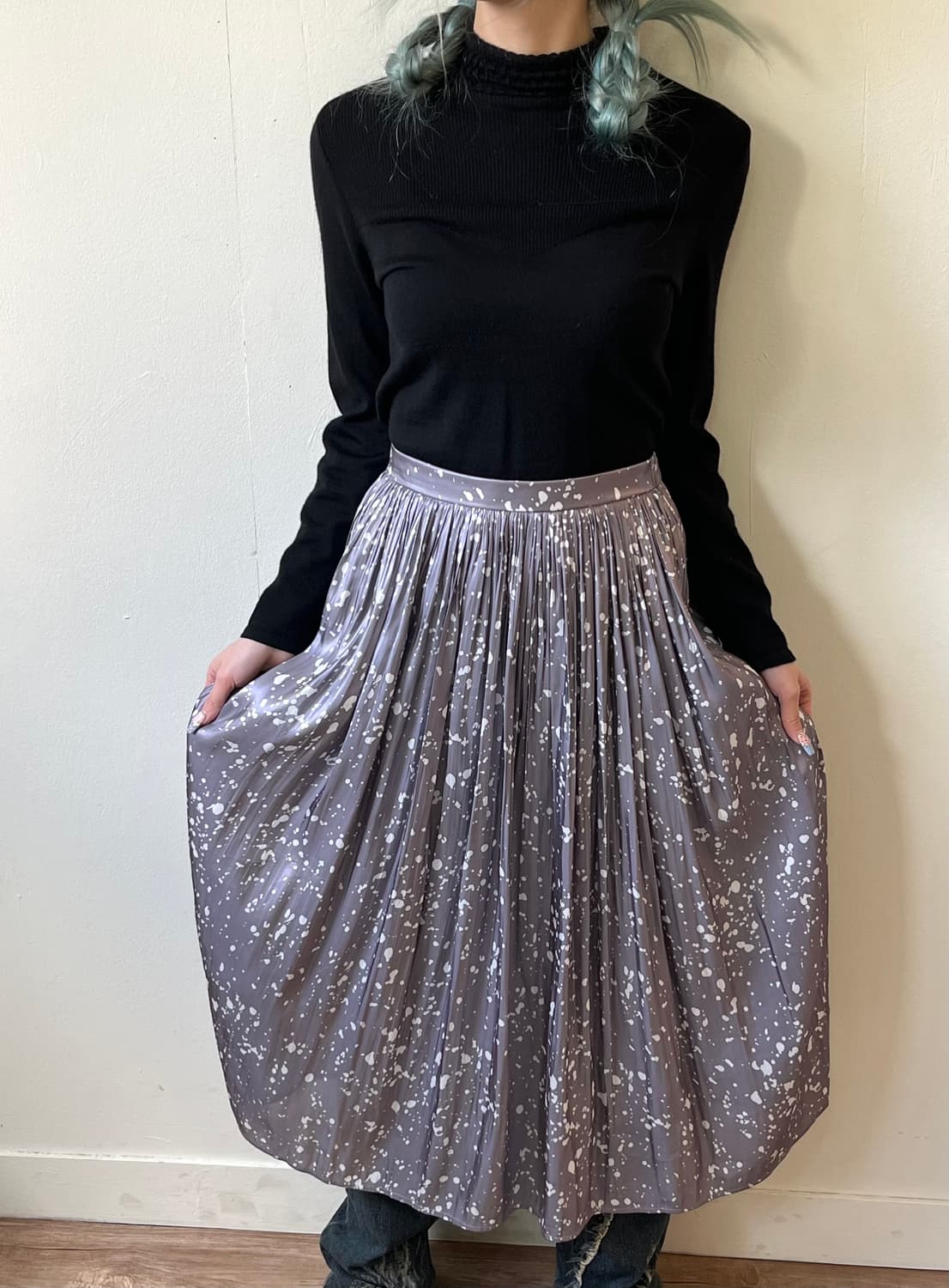 any FAM 페인팅 플리츠 스커트 상품이미지7