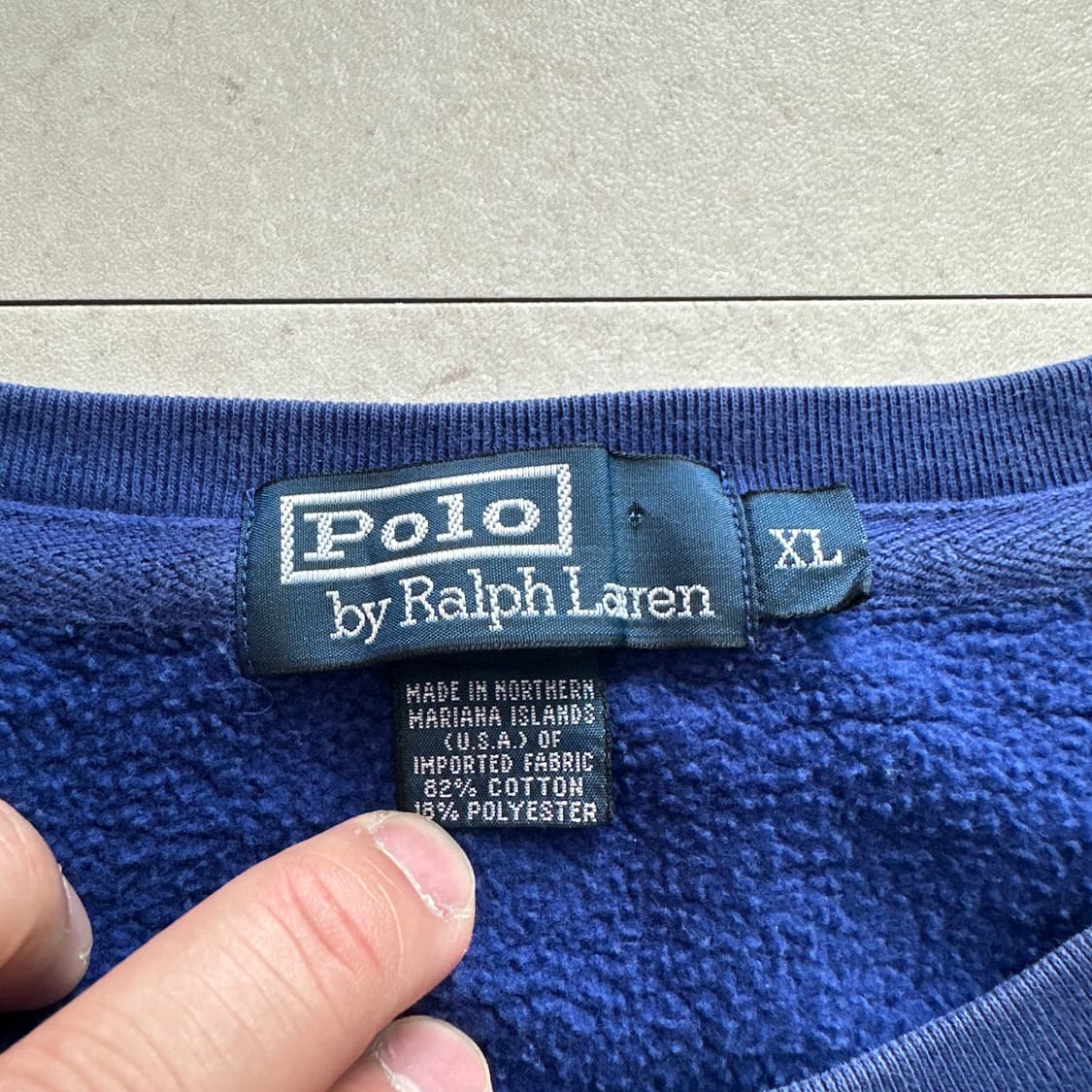 90s 폴로 랄프로렌 맨투맨 스웻셔츠 XL MADE IN USA 상품이미지5