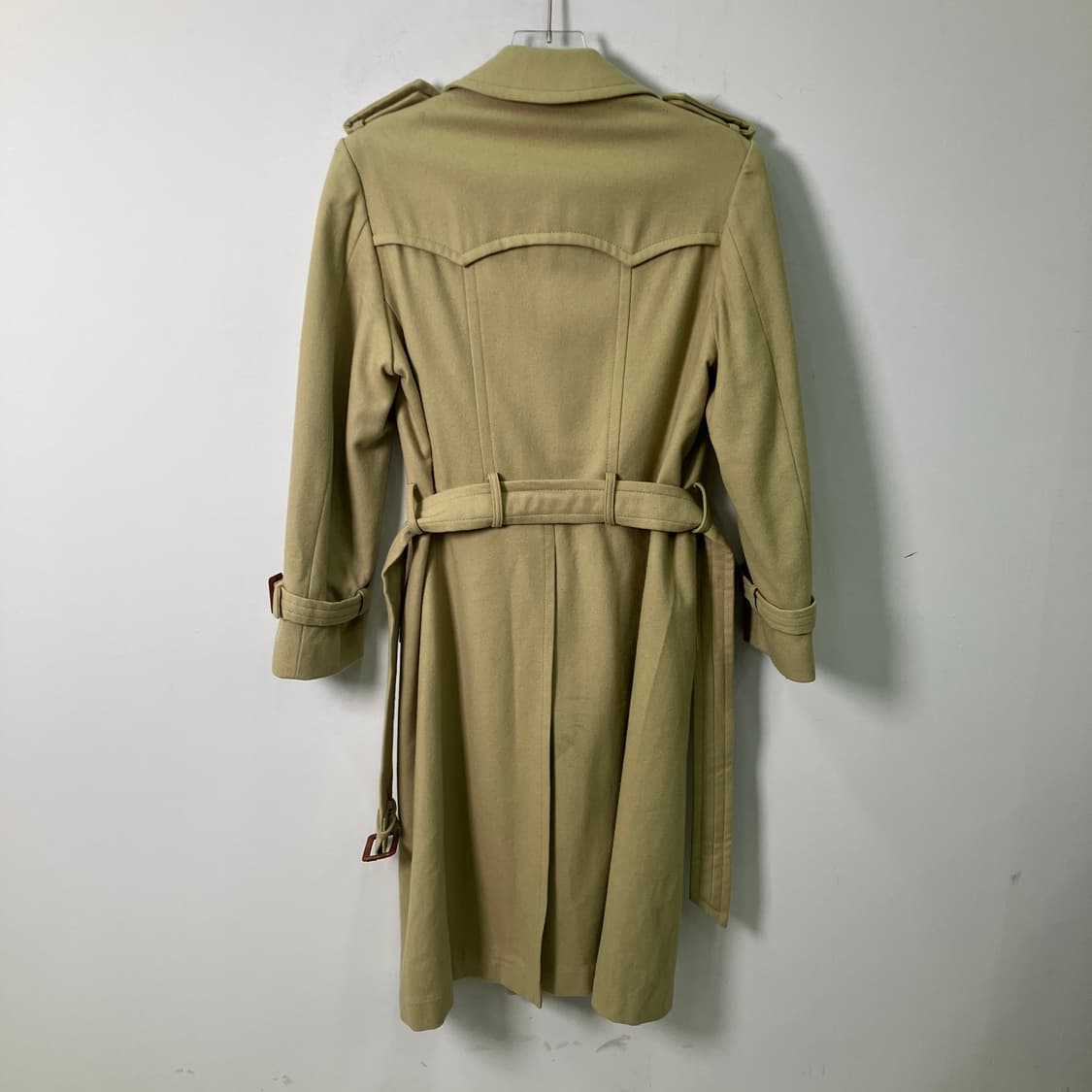 VTG 빈티지 더블 브레스트 울 트렌치코트 M 상품이미지2