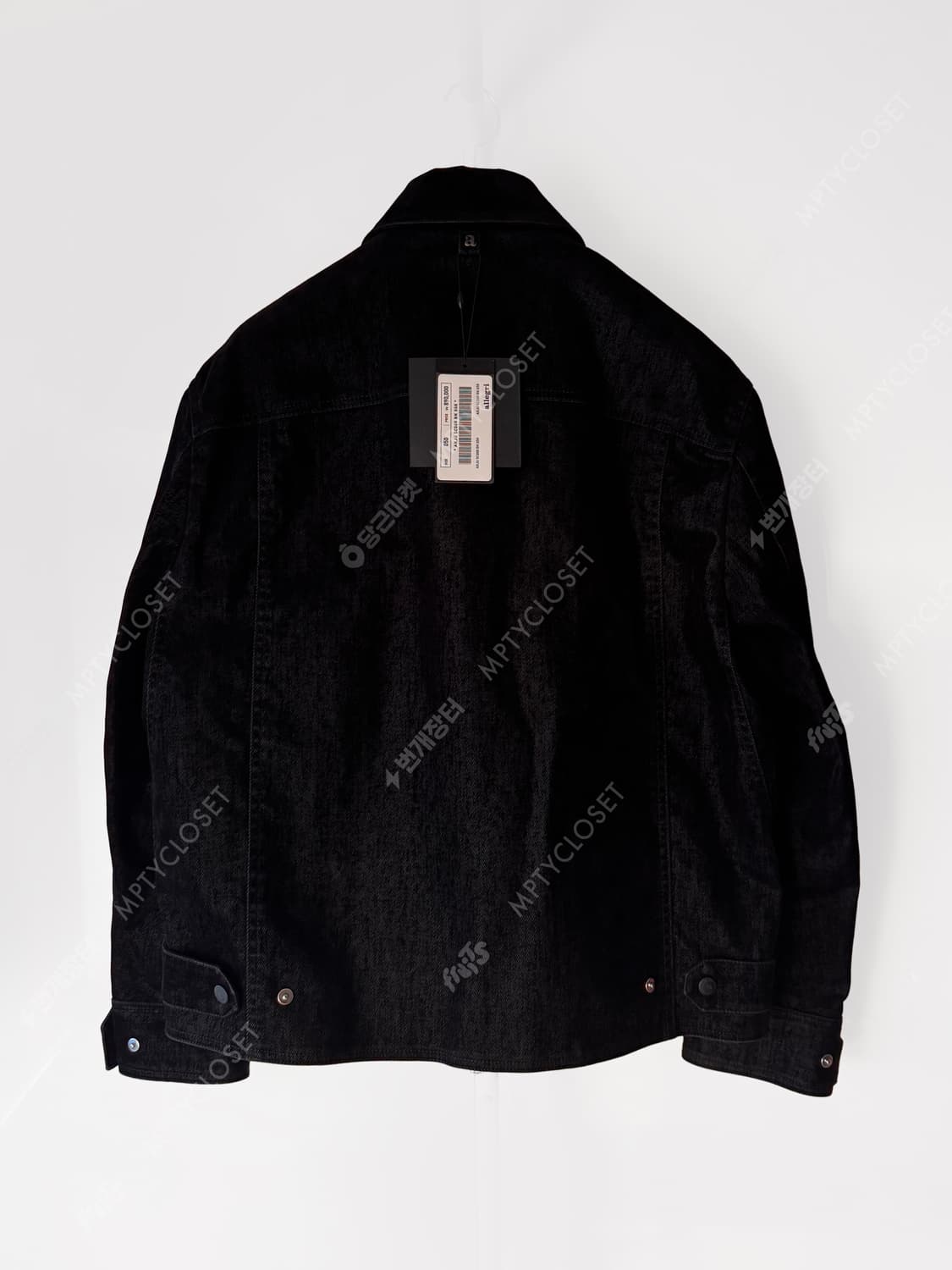 [50] 알레그리 25fw 벨루어 벨벳 데님 집업 자켓 상품이미지2