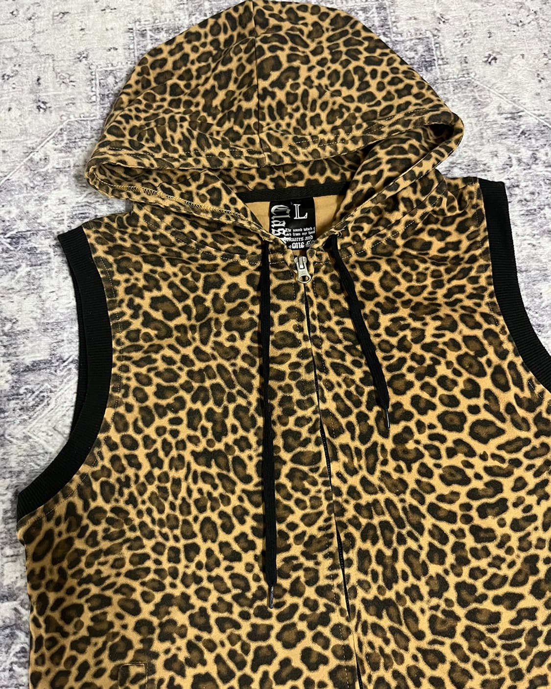 Clash Ahead Leopard zip-up hoodie 상품이미지6