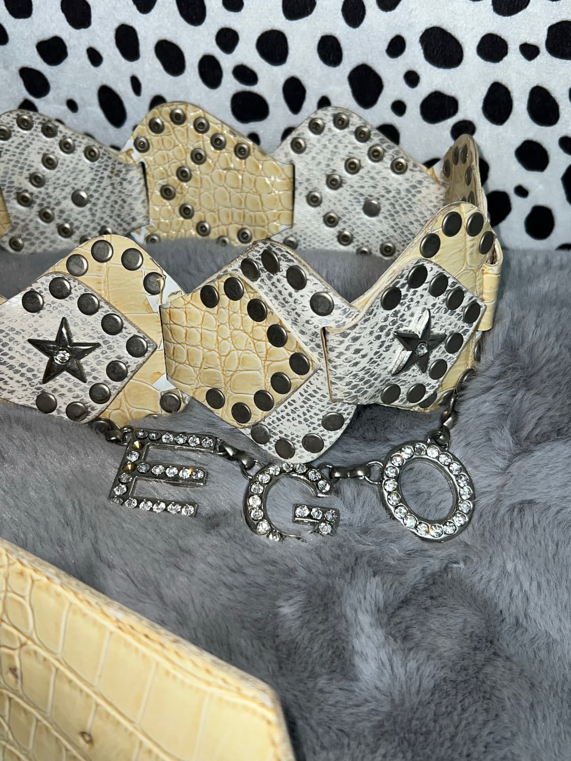 ego 갸루 펑크 빈티지 가죽벨트 상품이미지3