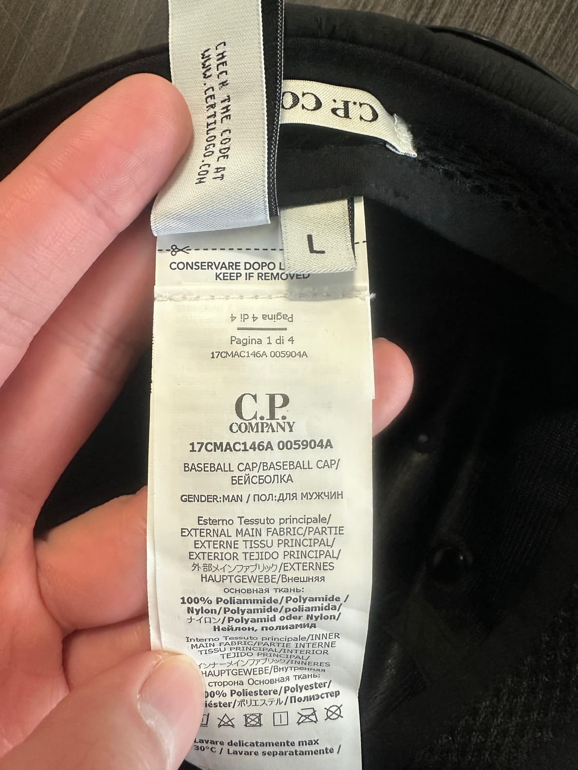 cp컴퍼니 24FW 크롬 고글 볼캡 상품이미지5