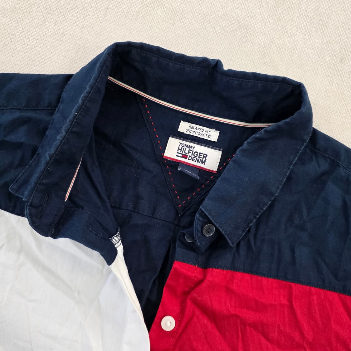 [S/P] 타미힐피거 배색 셔츠 남방 0210J 상품이미지2