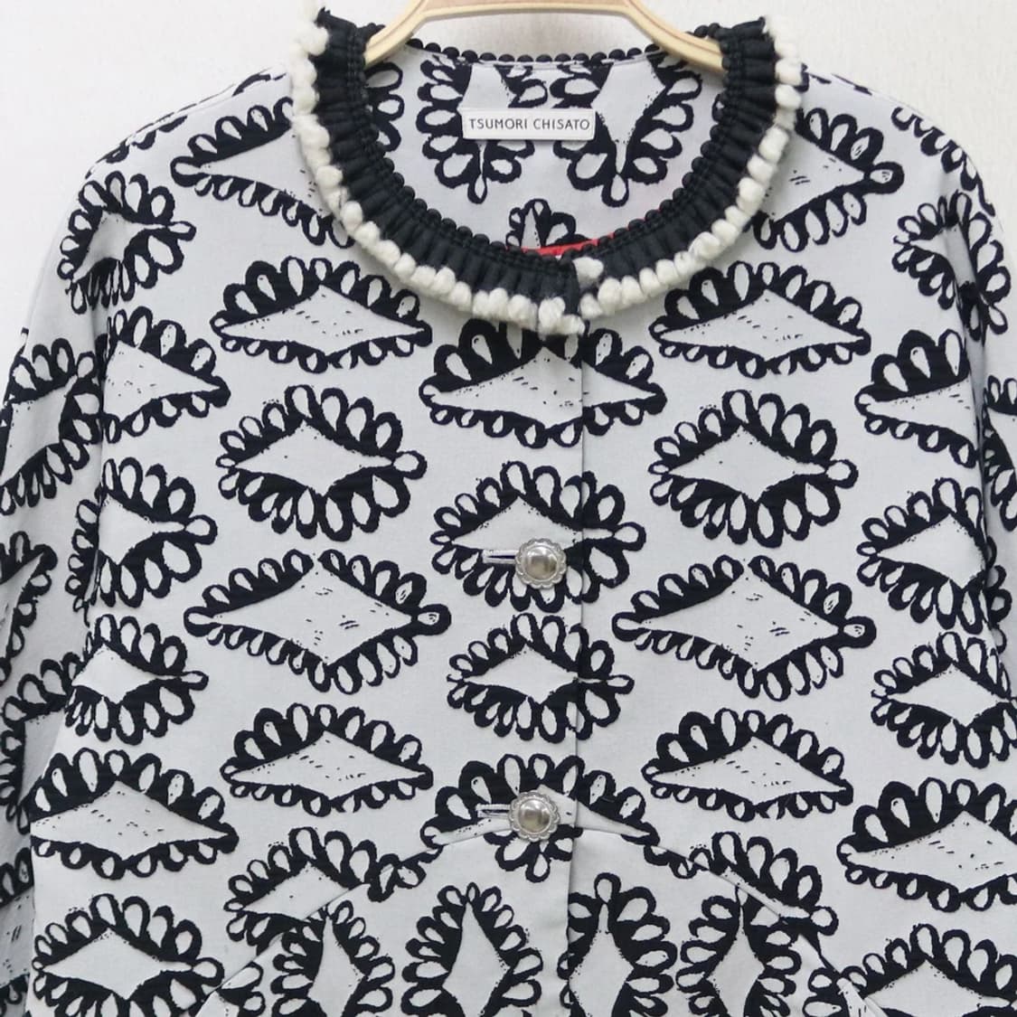 츠모리 치사토 오네갸루 플레어 울 혼방 자켓 63390 상품이미지3