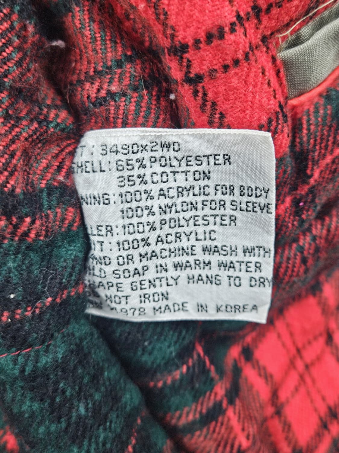 윈드브레이커 체크카라 봄버 헌팅자켓 ( M ) / 9937 상품이미지10