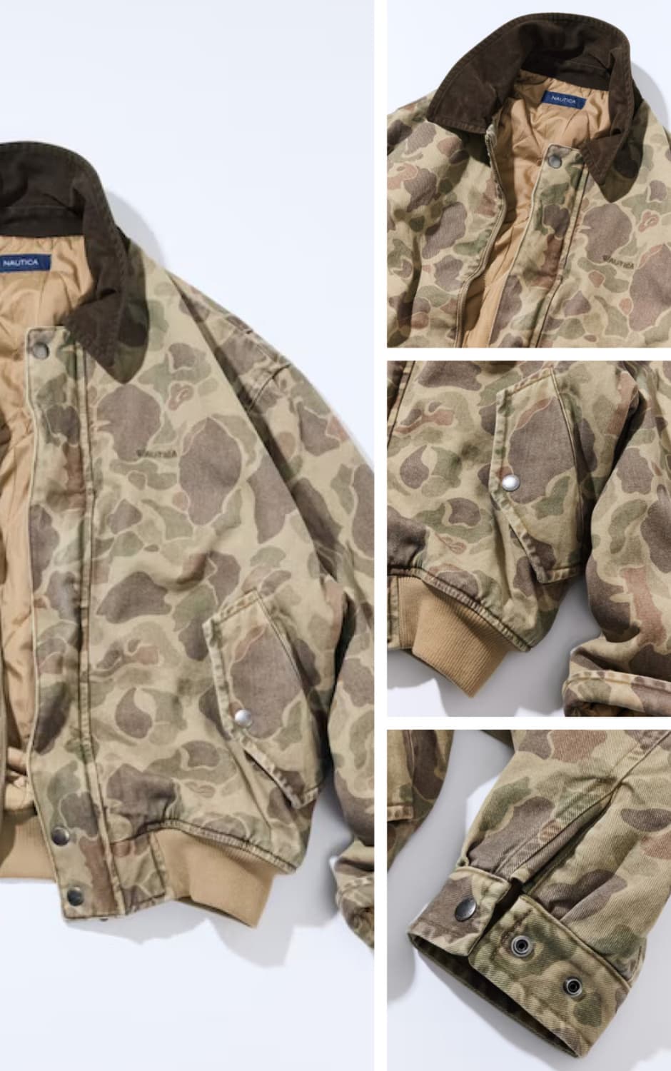 노티카 덕 패턴 봄버 자켓 카모플라주 상품이미지2