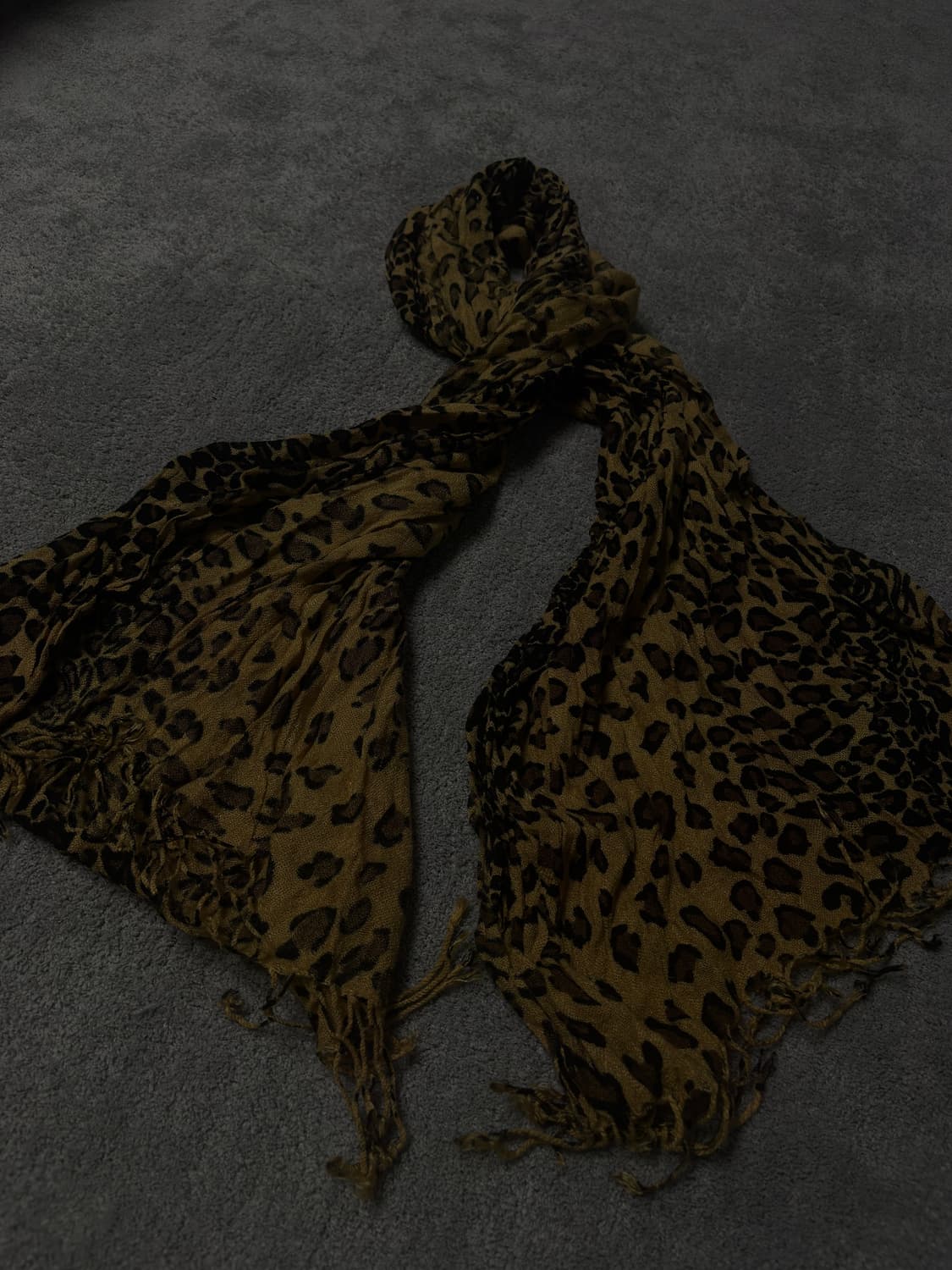 Vintage vkei punk mood leopard scarf 상품이미지2