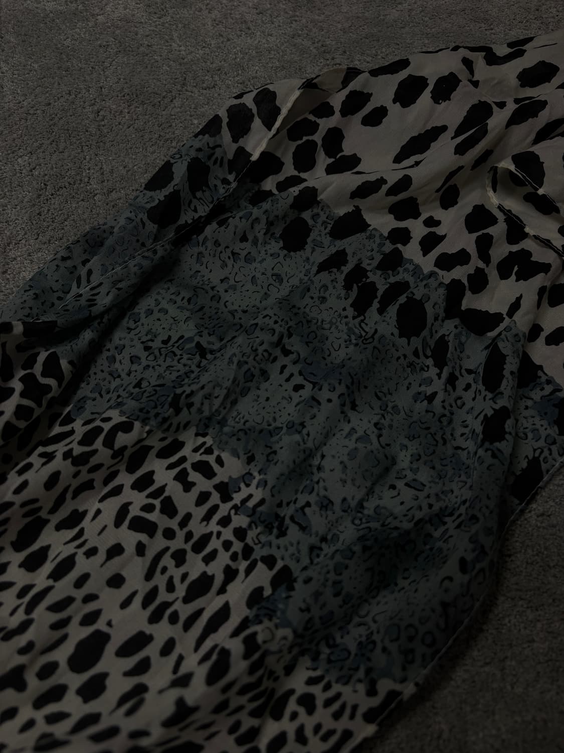 Vintage vkei punk mood leopard scarf 상품이미지3