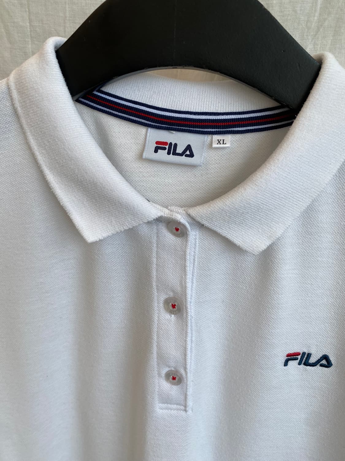 FILA 화이트 피케셔츠(L) 상품이미지7