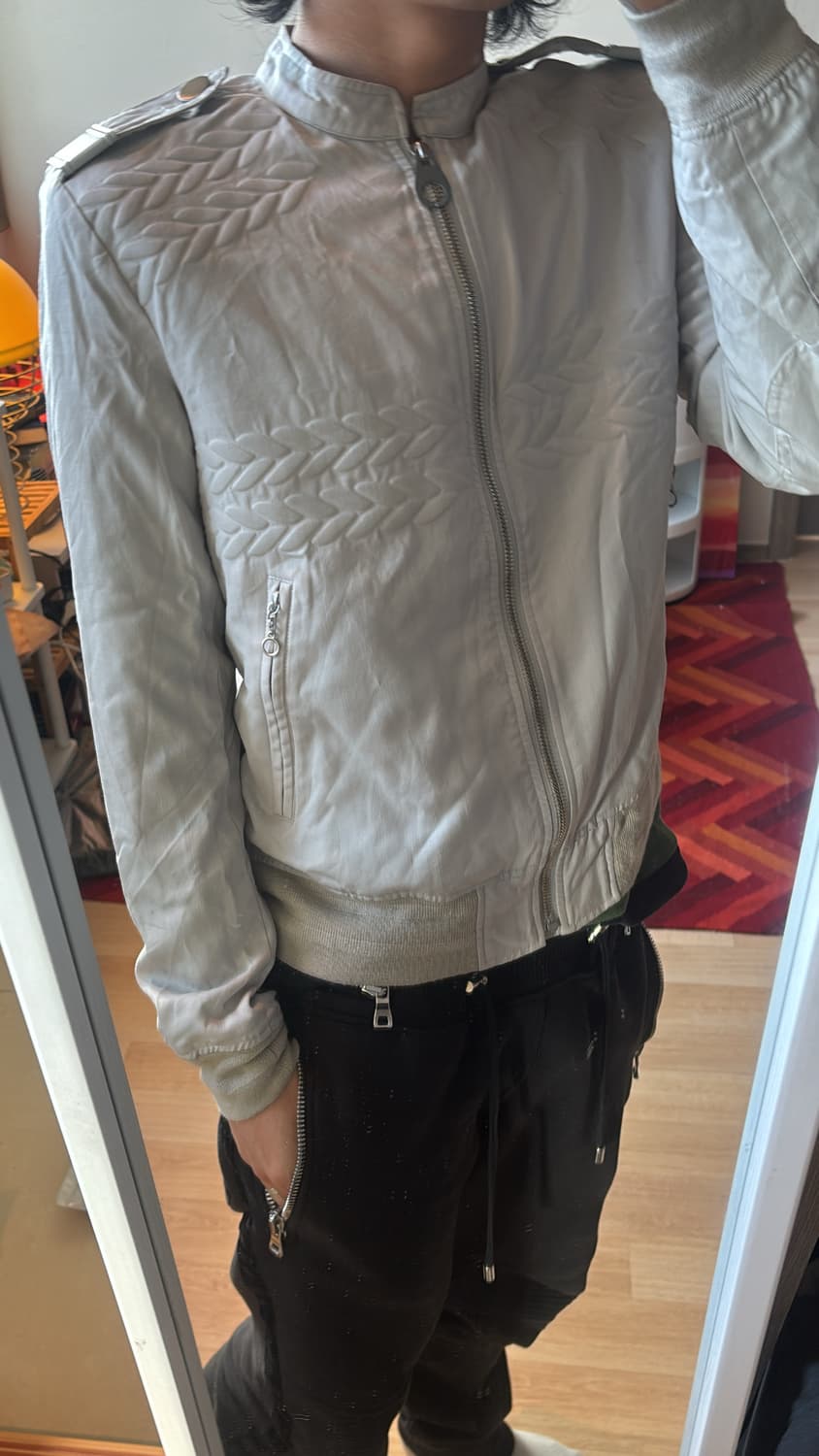 Laurel Pattern Light Bomber Jacket 상품이미지3