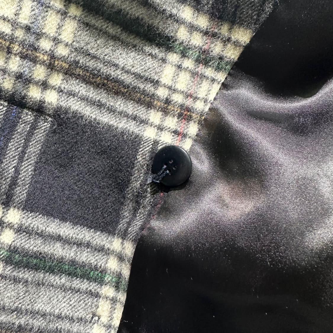 입생로랑 울 체크 더블 자켓 상품이미지7