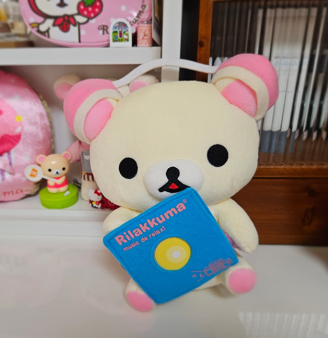 고전 코리락쿠마 뮤직 2007년 핑크헤드셋 인형 상품이미지2