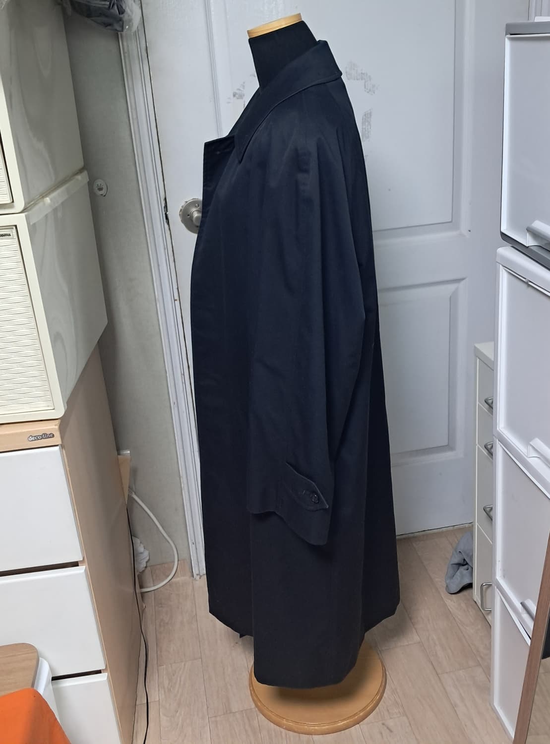 정품 버버리 네이비 트렌치 코트 52 Short약 105(모 라이너 상품이미지2