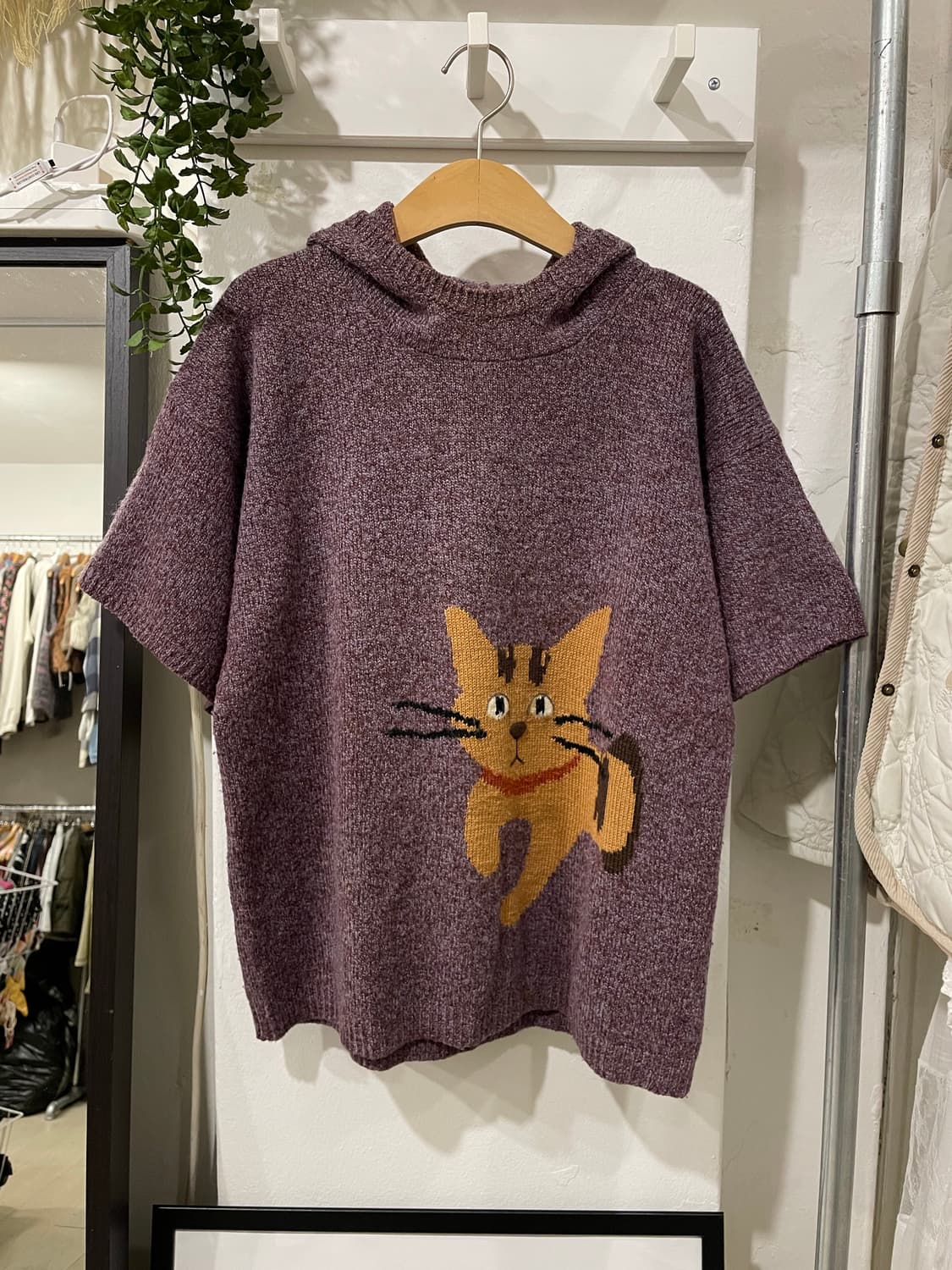 네코 타로 후드 니트 상품이미지6