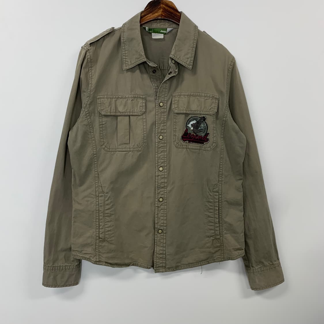 지프 y2k 와투케 카키 웨스턴 셔츠 상품이미지3