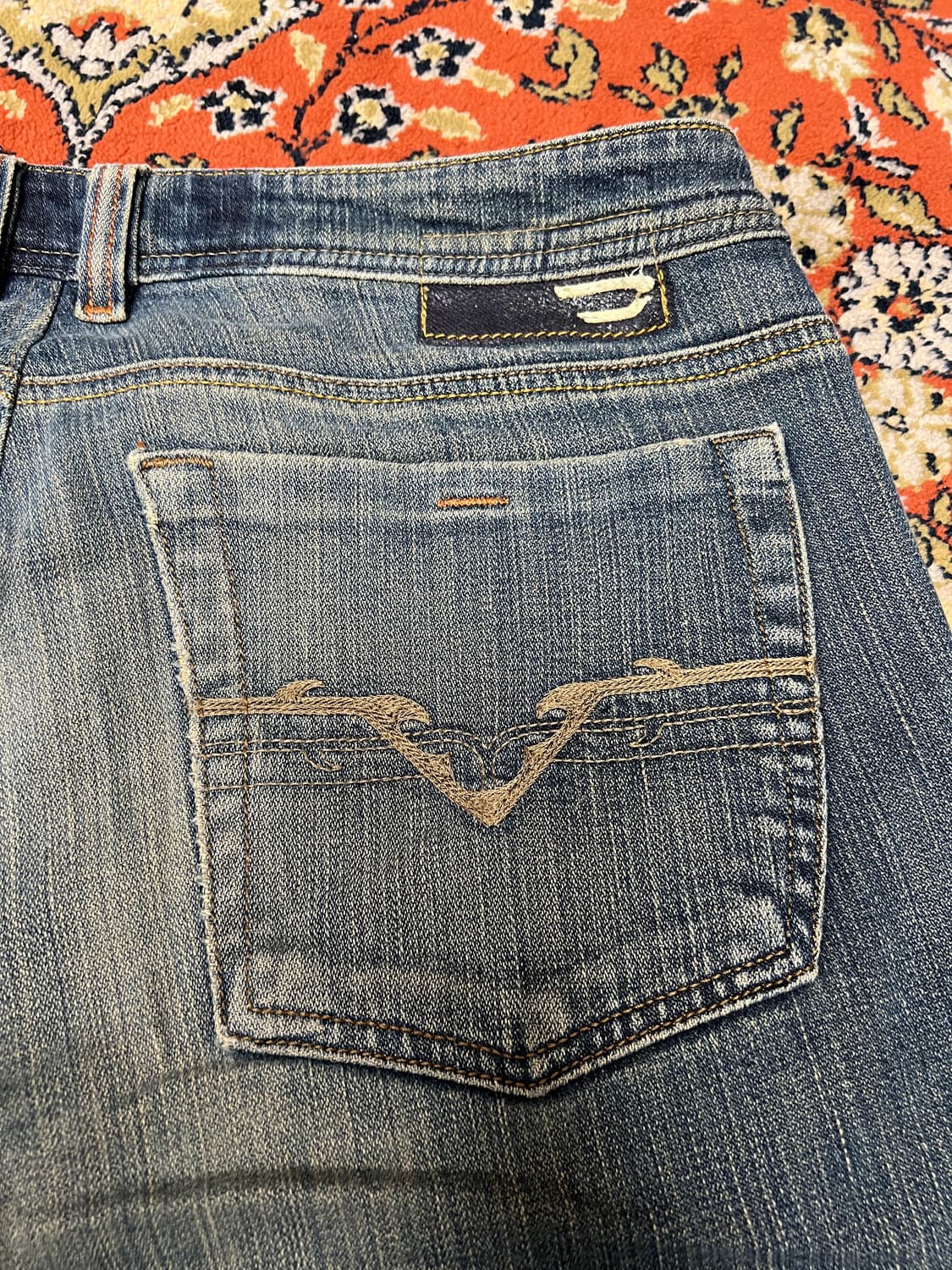 [33] Diesel 디젤 빈티지 중청 부츠컷 플레어 데님팬츠 상품이미지5